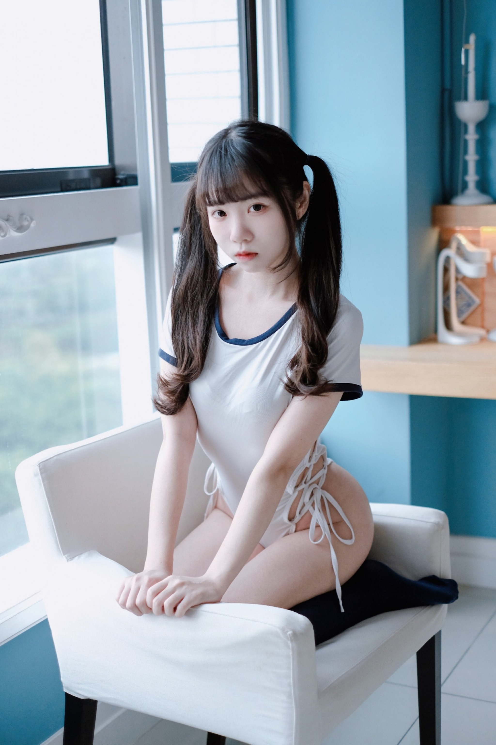 图片[1]-可可小白兔 – NO.010 體操服の女學生[28P]-XikXak